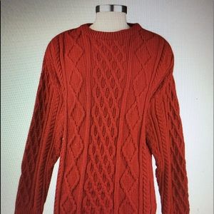 Aran Craft Cashmere/Merino Blend Crewneck Sweater
